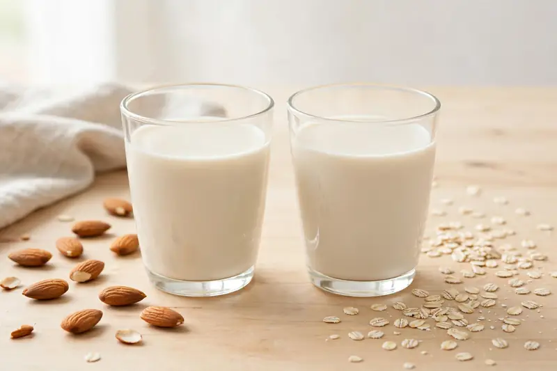 Almond milk vs oat milk