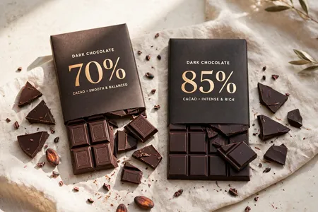 Dark Chocolate Benefits 2 Dark chocolate benefits 70 vs 85