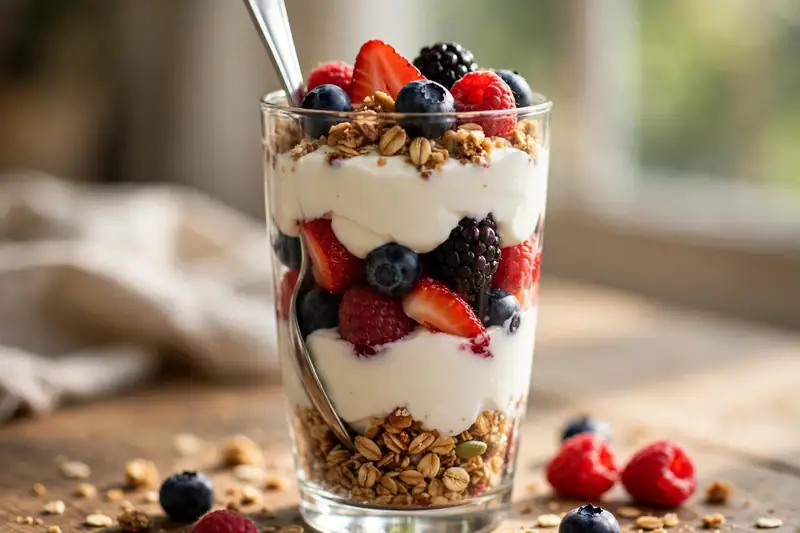 Greek yogurt parfait