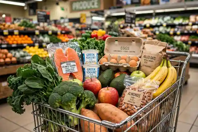 Healthy Foods List 3 Healthy groceries cart