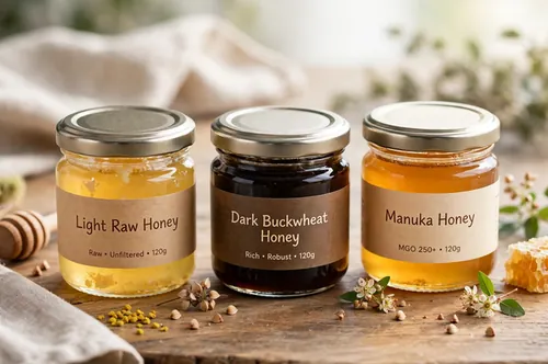 Honey nutrition jars