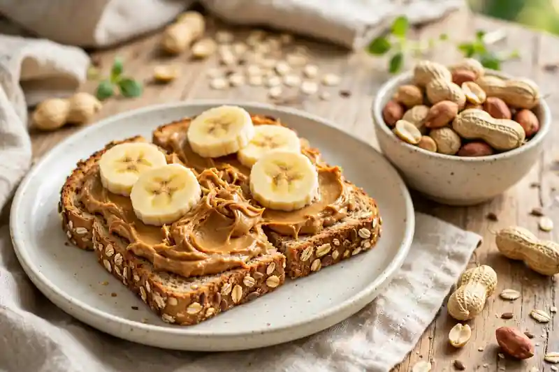 Peanut butter toast