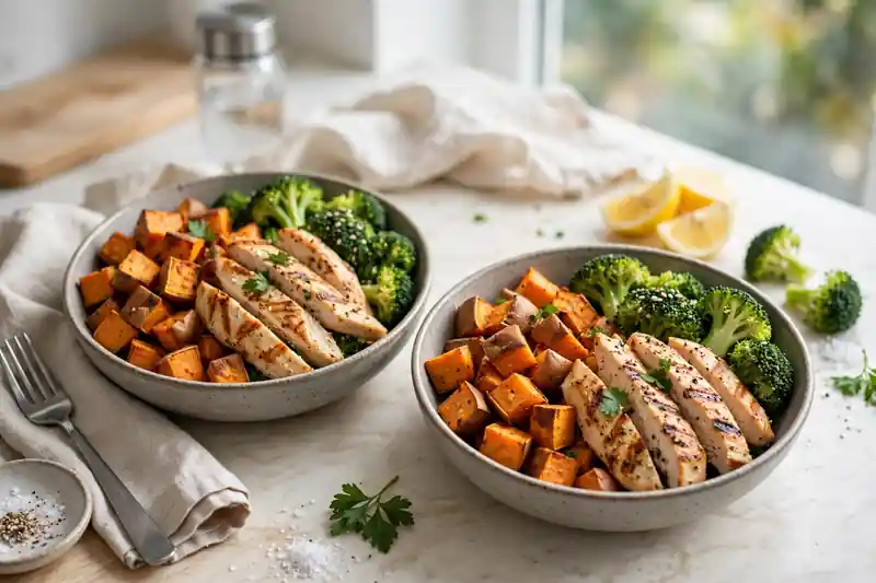 Sweet Potato Nutrition 3 Sweet potato meal prep bowls