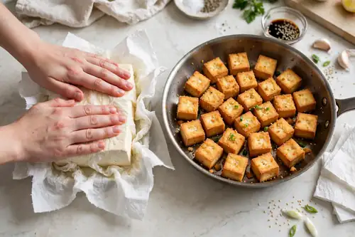 Tofu protein cooking
